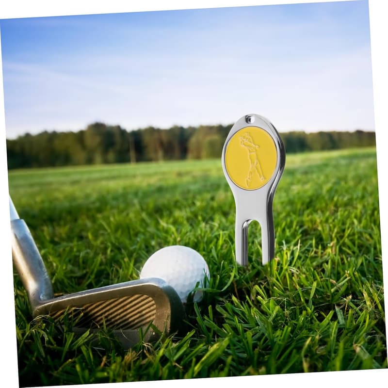 Tragbares Golf Divot Werkzeug mit Marker für Grünreparatur