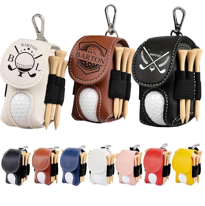 Personalisierte Leder Golf Tasche mit Gravur für Golfer