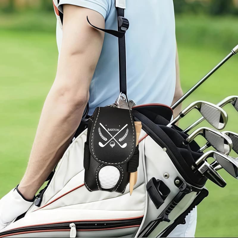 Personalisierte Leder Golf Tasche mit Gravur für Golfer