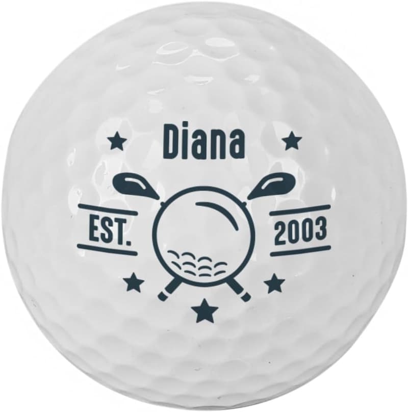 Personalisierte Golfbälle mit Namen im 3er Pack für Golfer