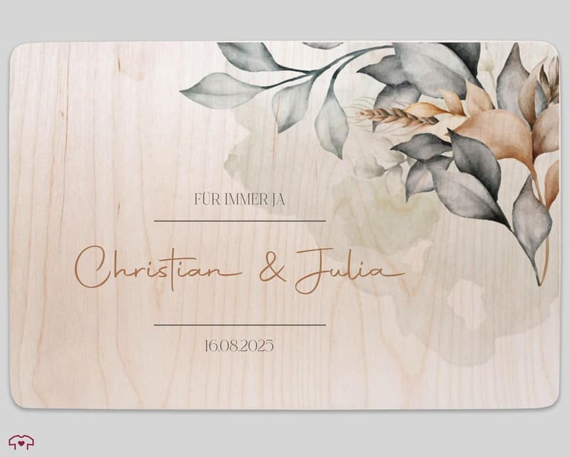 Erinnerungsbox für die Hochzeit - Liebesgeschenk Holzkiste 30 x 20