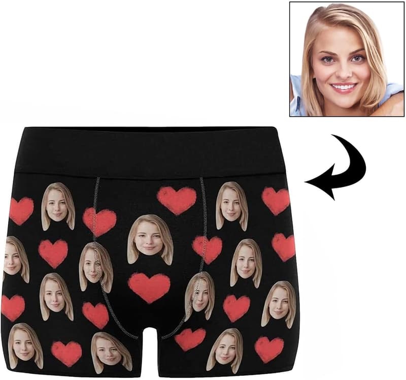 Personalisierte Boxershorts mit Gesicht für Männer