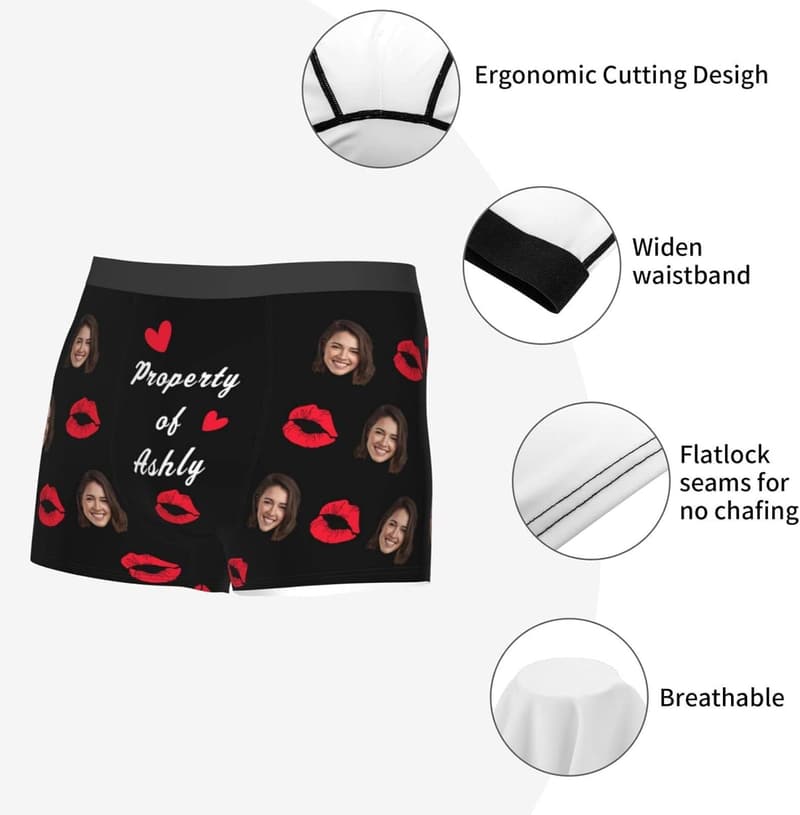 Personalisierte Boxershorts mit Gesicht für Männer