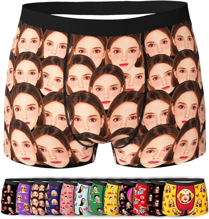 Personalisierte Boxershorts mit Foto für Männer – originelles Valentinstagsgeschenk