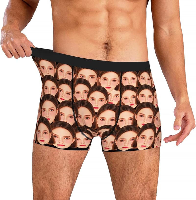 Personalisierte Boxershorts mit Foto für Männer – originelles Valentinstagsgeschenk