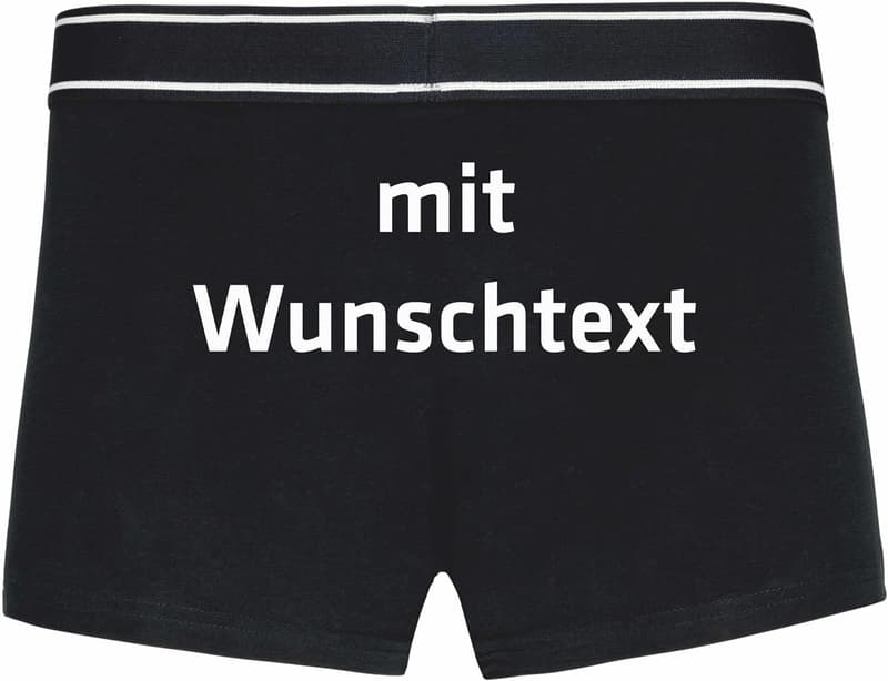 Personalisierte Boxershorts mit Wunschtext – Lustige Unterwäsche für Männer