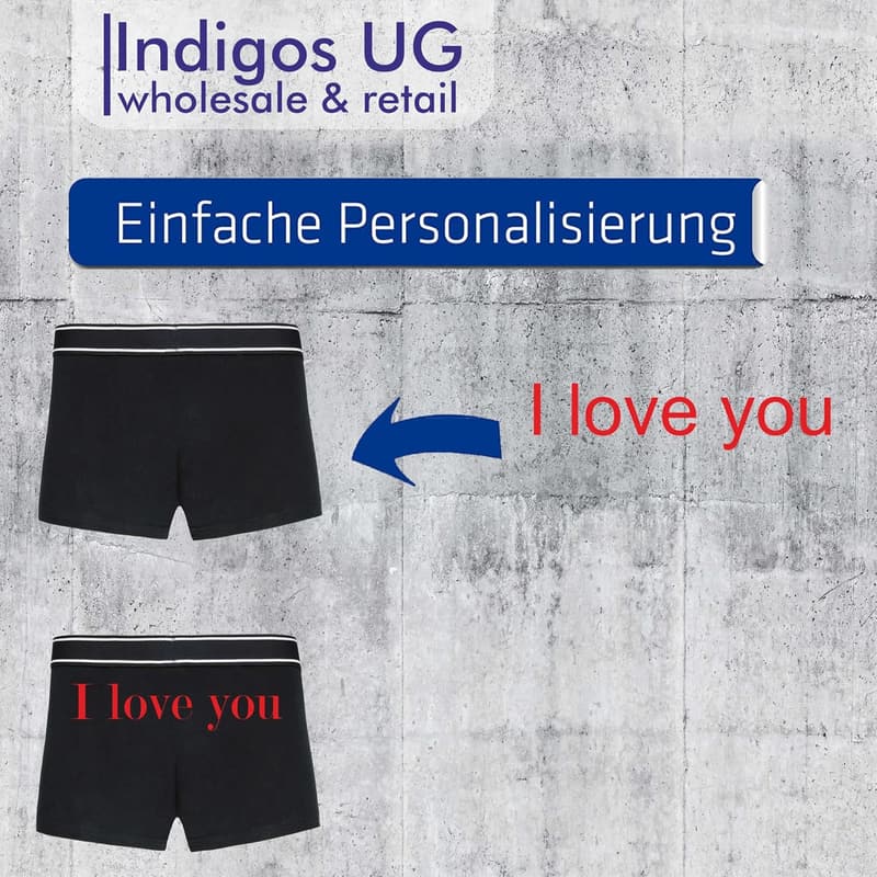 Personalisierte Boxershorts mit Wunschtext – Lustige Unterwäsche für Männer