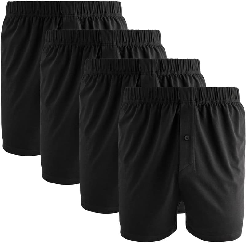 Bequeme Baumwoll-Boxershorts für Herren im 4er-Pack