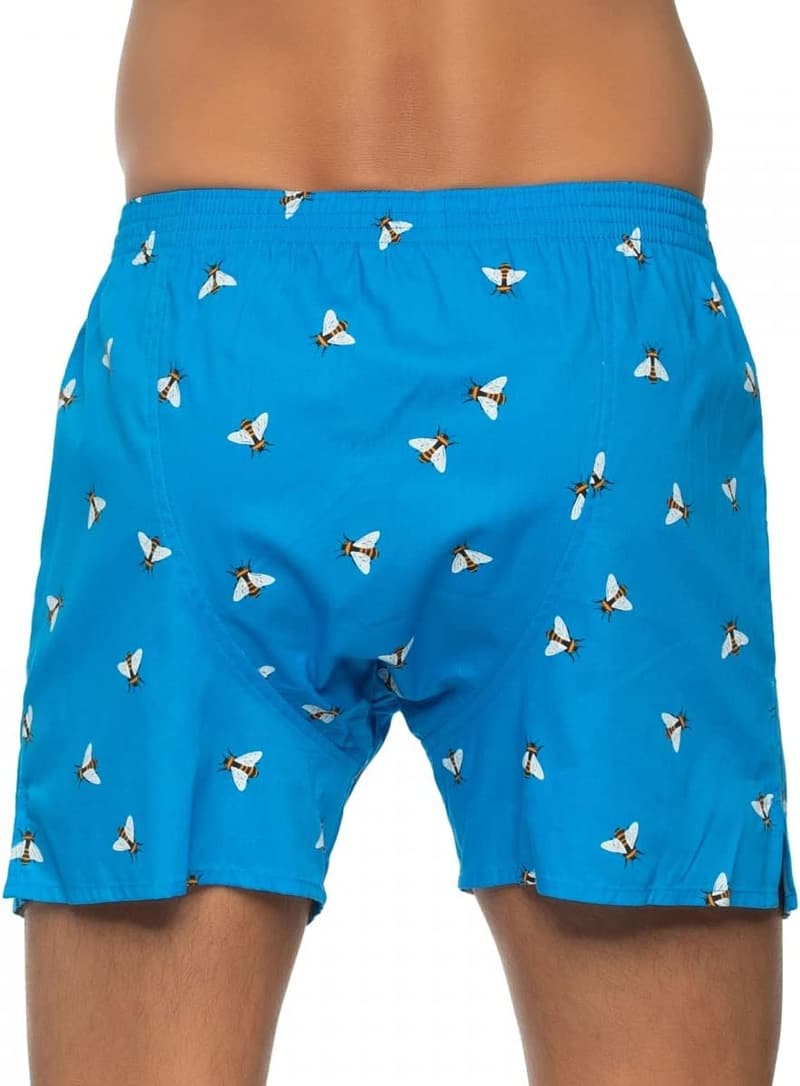 Blaue D.E.A.L Boxershorts mit Bienenmotiv für Herren