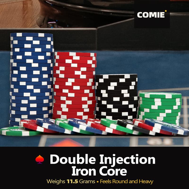 500-teiliges Pokerchip-Set mit Aluminiumkoffer für Pokerfreunde