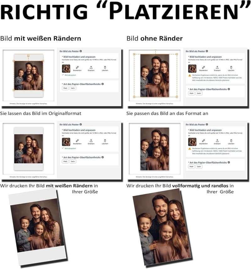 Individueller Fotodruck als XXL-Poster auf hochwertigem Fotopapier