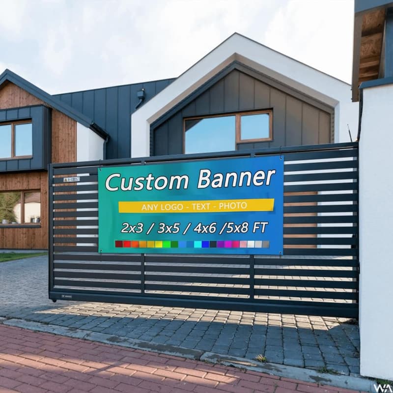 Personalisiertes Geburtstagsbanner für Innen- und Außenbereich