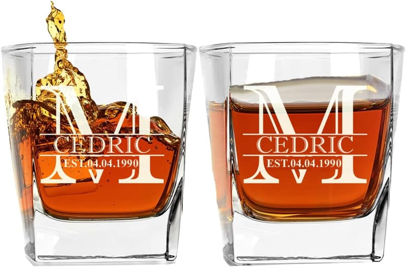 Personalisierte Whiskygläser für Papa – 2er Set, 250 ml