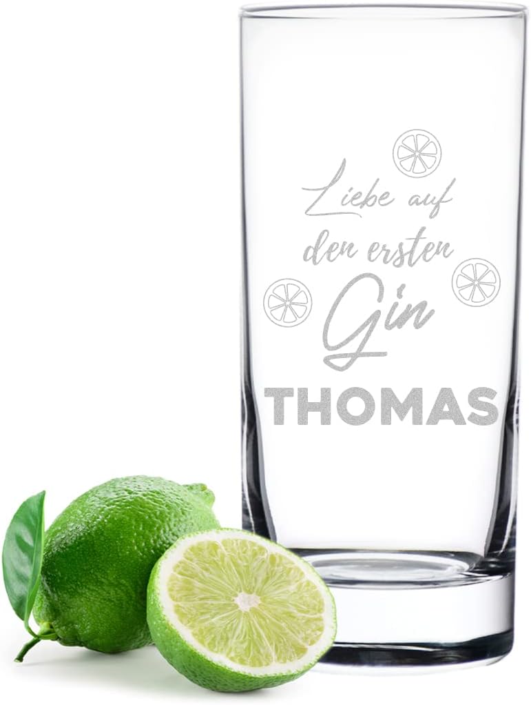 Personalisierte Gin-Gläser 2er-Set 485 ml - BPA-frei, ideal als Geburtstagsgeschenk