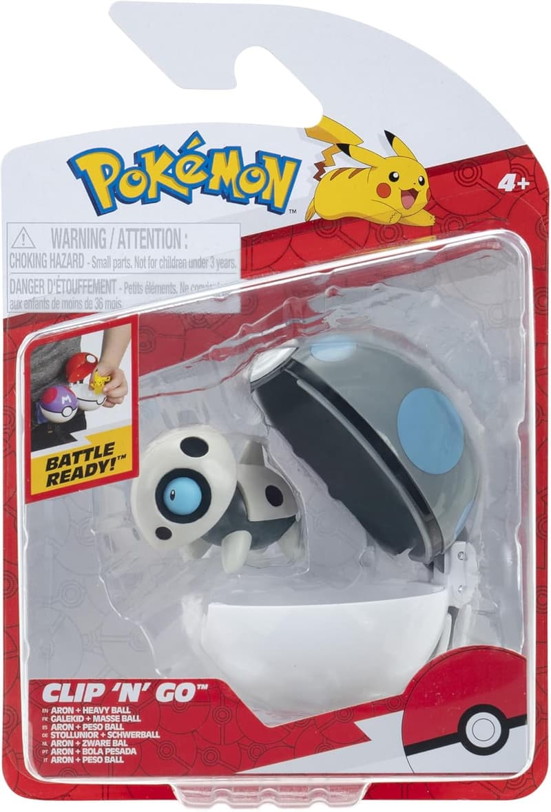 Clip and Go Pokéball mit Stollunior Figur (5 cm)