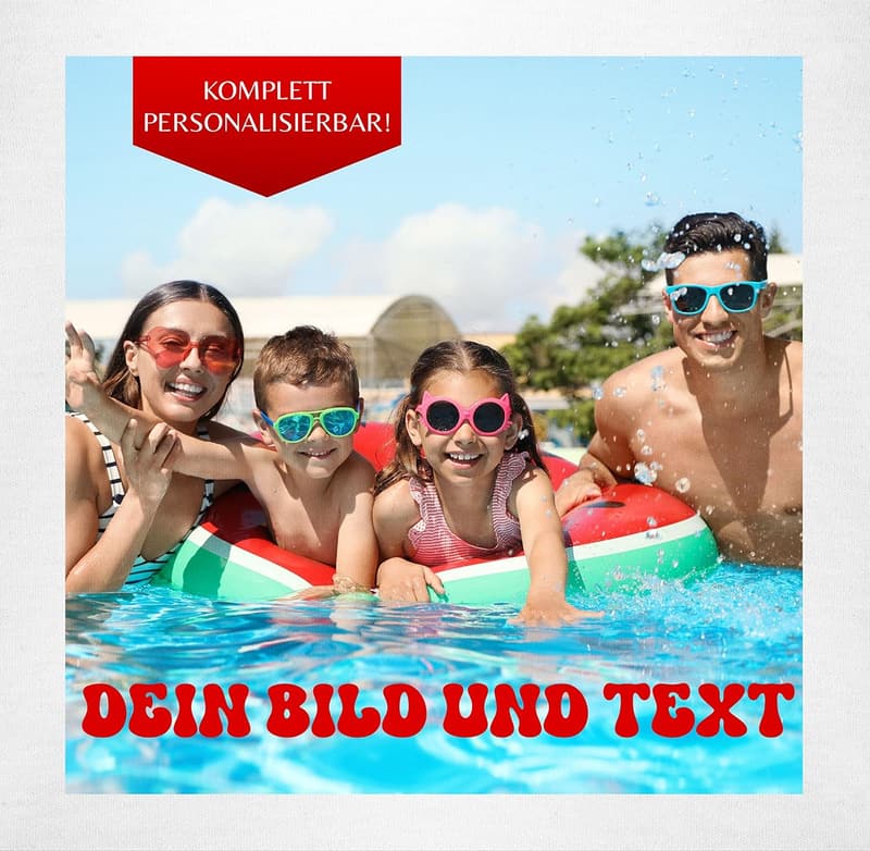 Personalisierter Baby Body für Mädchen und Jungen mit eigenem Foto