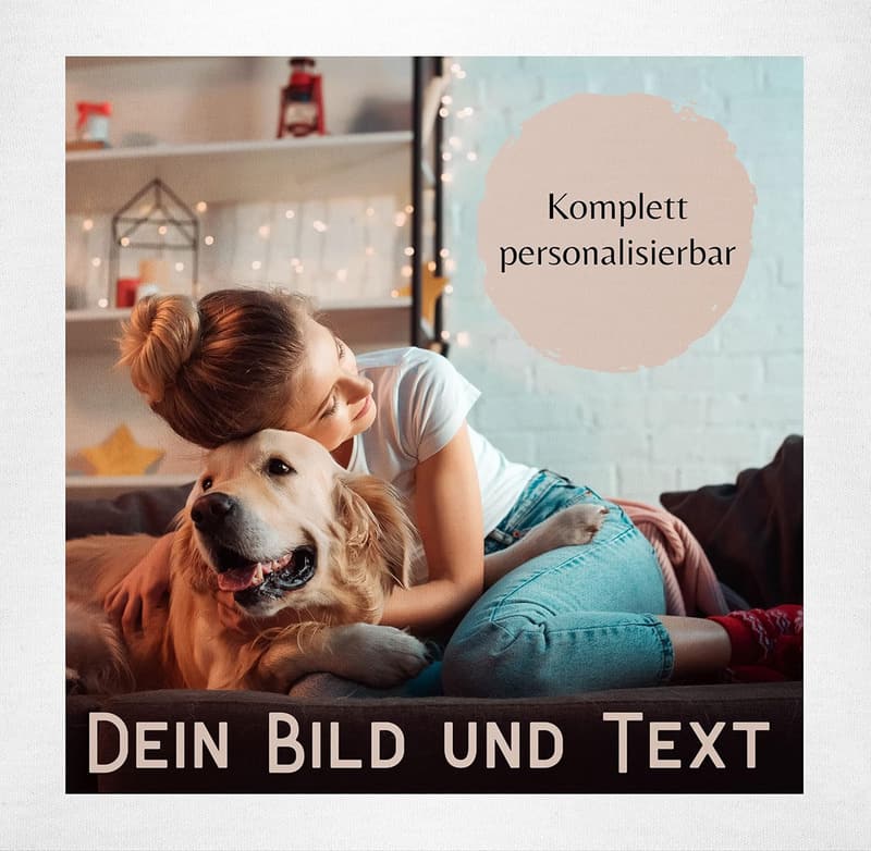 Personalisierter Baby Body mit Foto und Namen für Jungen und Mädchen