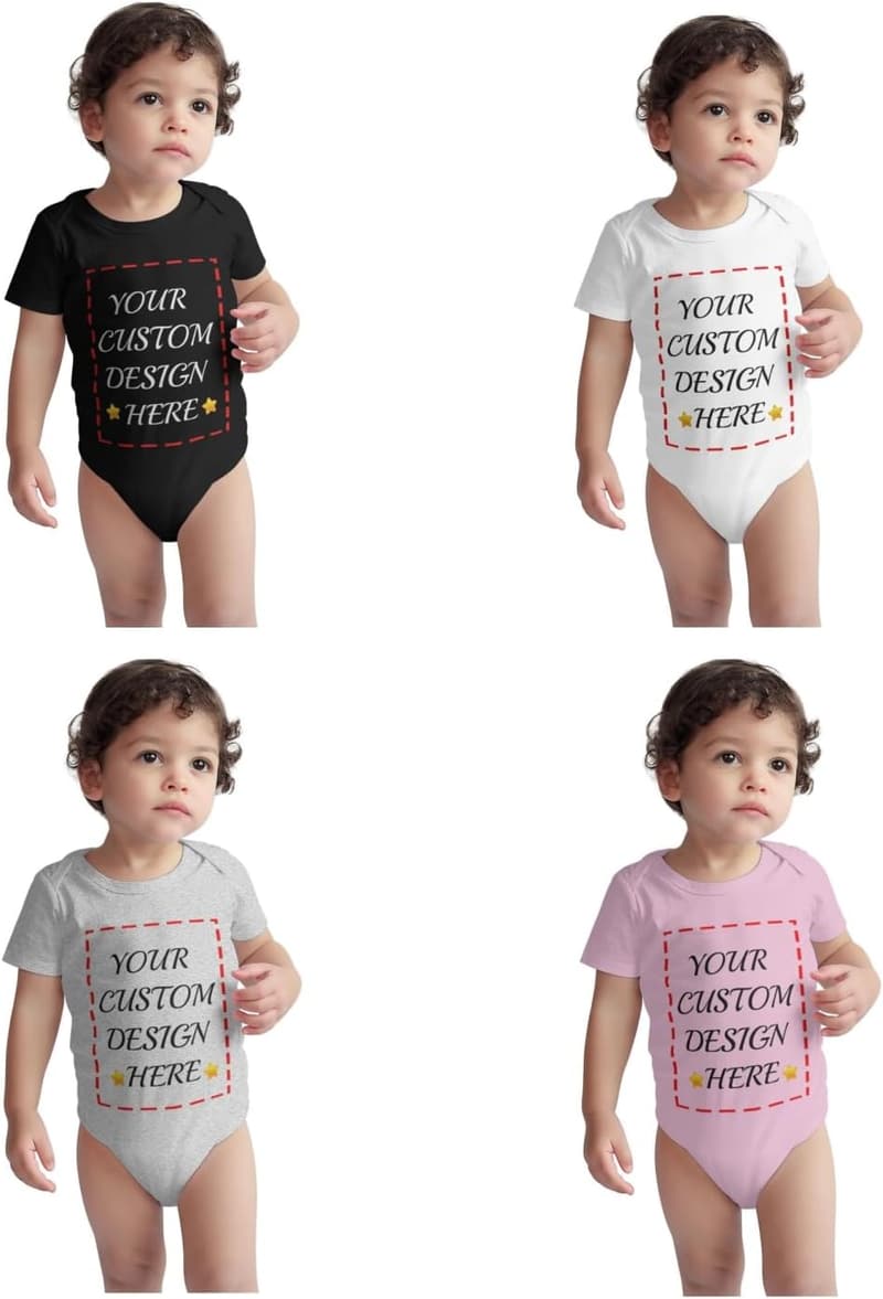 Personalisierter Baby-Body aus Baumwolle für Neugeborene