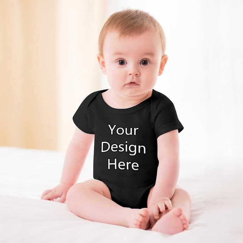Personalisierter Baby-Body aus Baumwolle für Neugeborene
