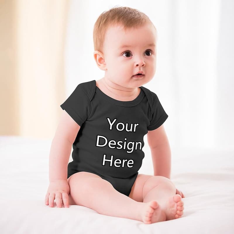 Personalisierter Baby-Body aus Baumwolle für Neugeborene