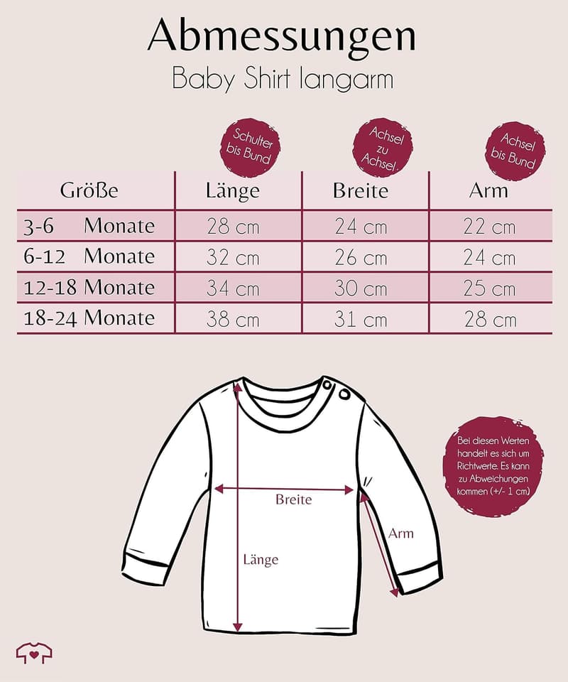 Personalisiertes Baby Langarmshirt mit Namen und Foto
