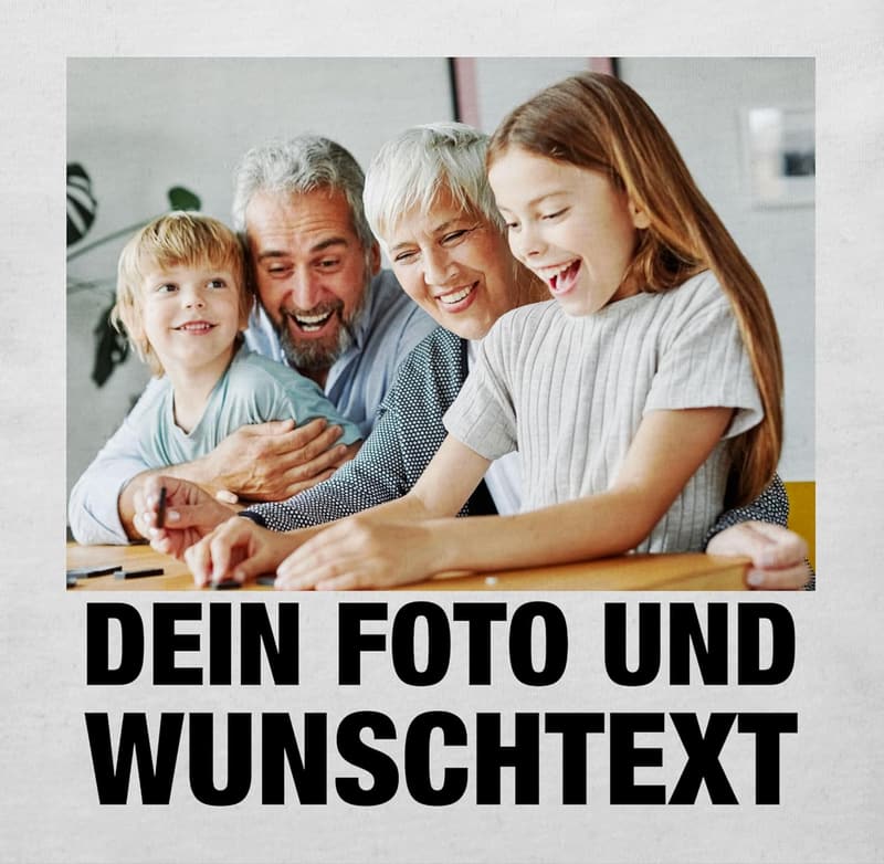 Personalisiertes Baby T-Shirt mit Namen & Foto für Jungen und Mädchen