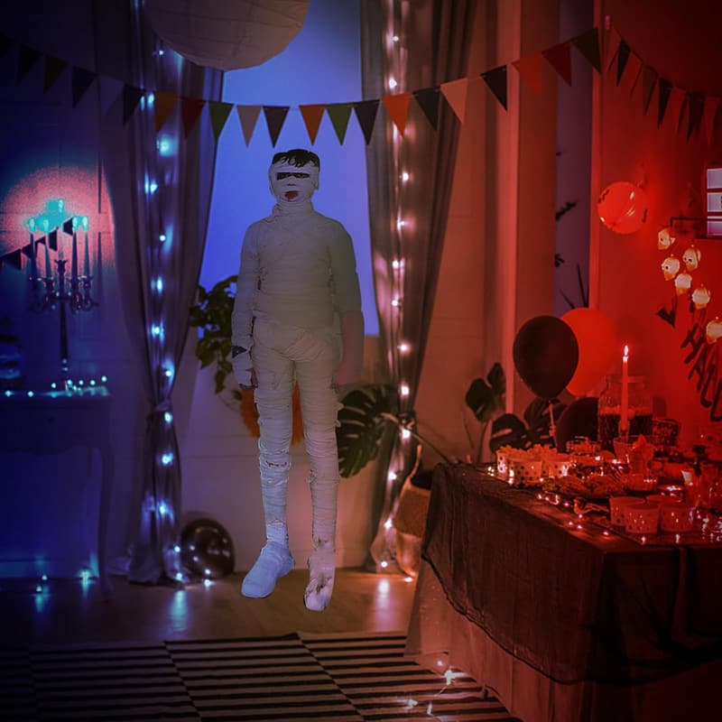 Aufblasbare Halloween-Leichenschaufensterpuppe für Kostümpräsentation