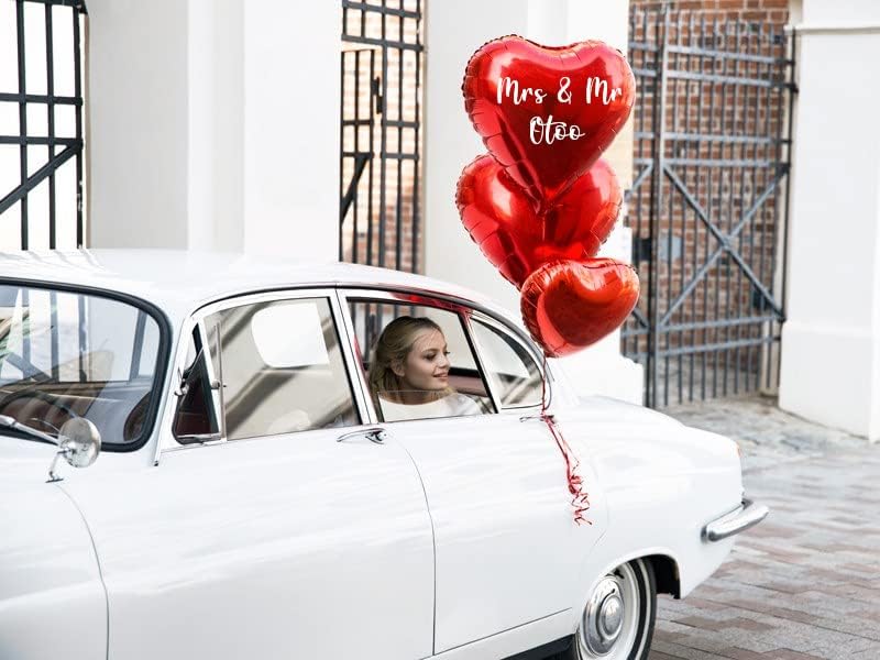 Personalisierter Herzballon für Valentinstag – mit Wunschtext