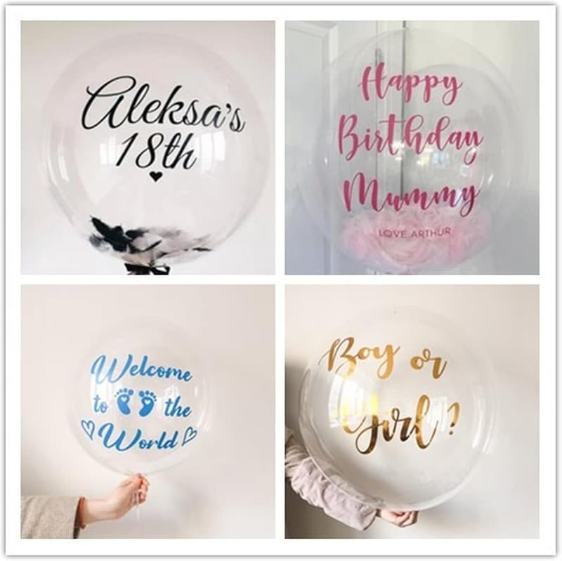 Personalisierbare Partyballons mit individuellem Aufkleber, 1 Stück