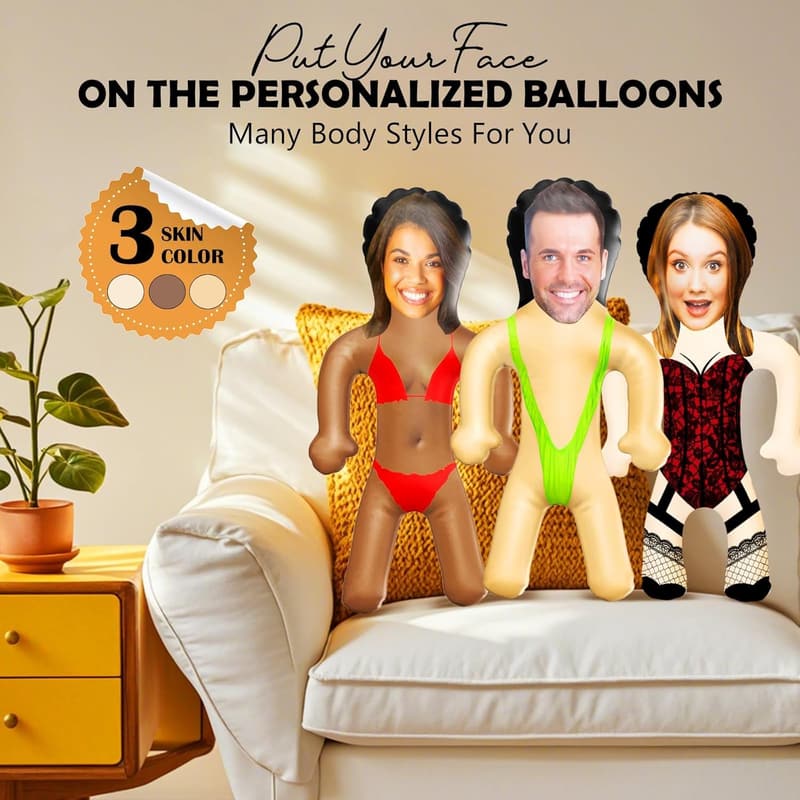 Personalisierter Foto-Ballon für Bachelorette-Party und Hochzeiten