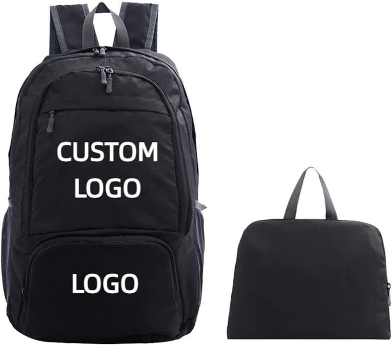 Wasserdichter, faltbarer Rucksack für personalisierte Logos – Outdoor Reisen