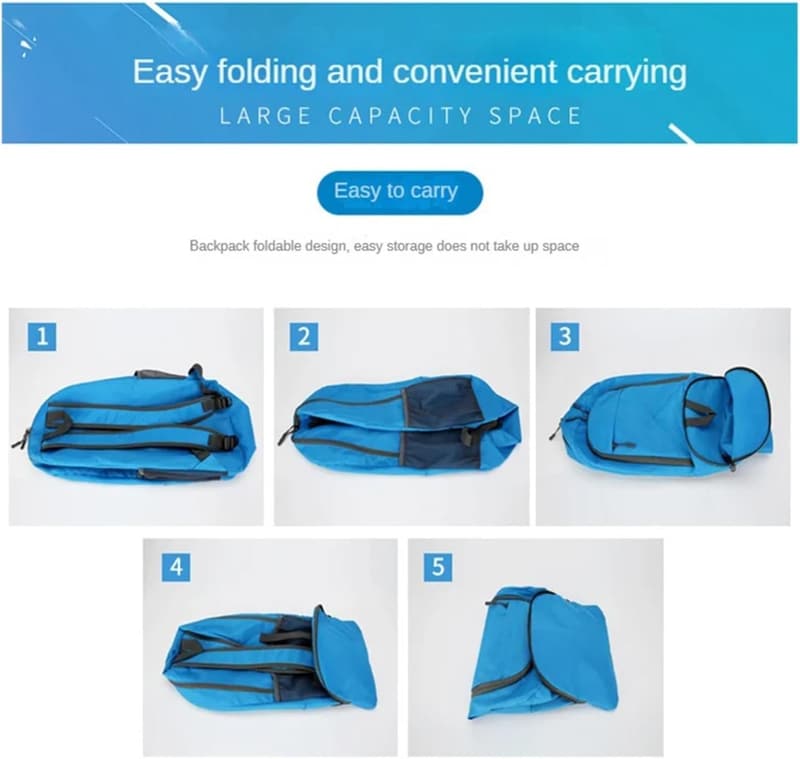 Wasserdichter, faltbarer Rucksack für personalisierte Logos – Outdoor Reisen