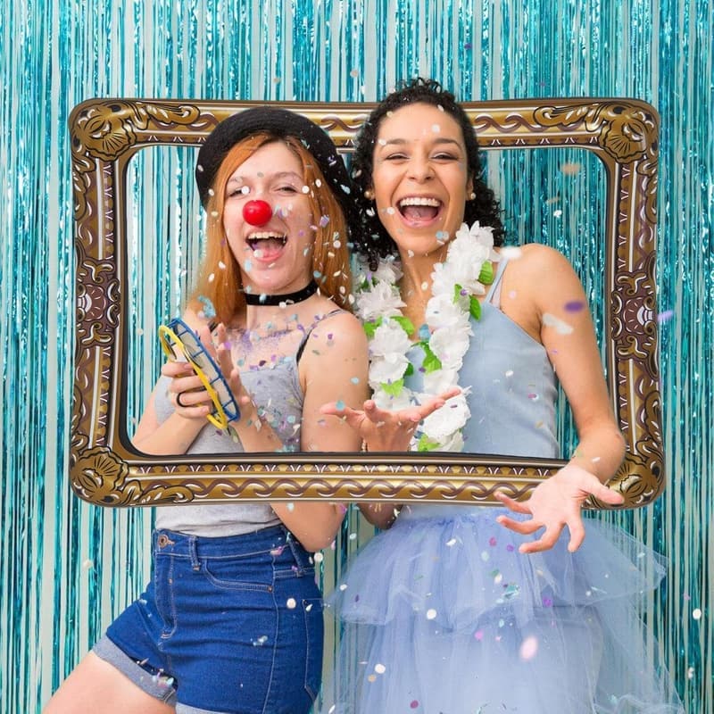 Aufblasbarer Fotorahmen für Partys – Requisite für Halloween, für 2-3 Personen