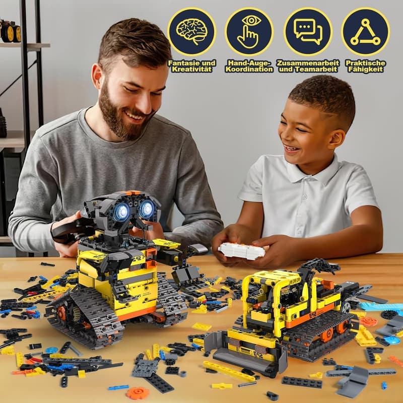 5-in-1 RC Roboter Bausatz für Kinder ab 8 Jahren - Technic Spielzeug