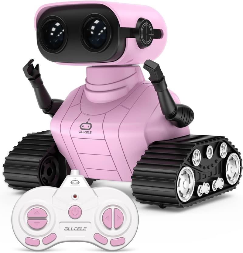 Wiederaufladbarer Roboter Spielzeug für Kinder ab 3 Jahren - Pink