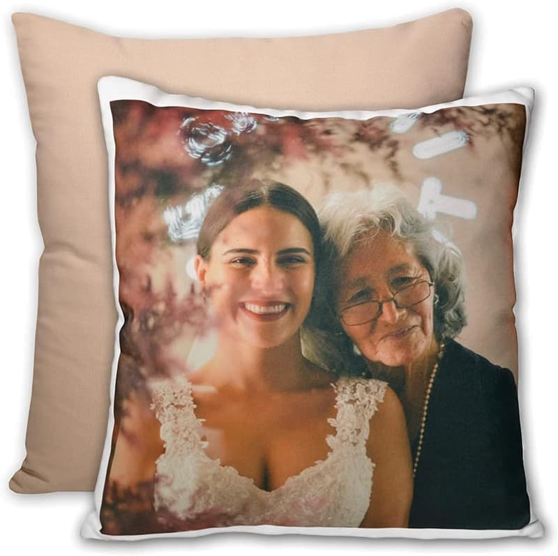 Personalisierbares Kissen mit Foto & Text – 40x40 cm für Paare