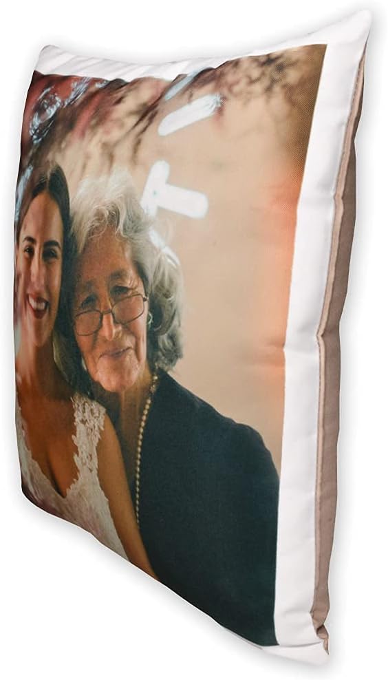 Personalisierbares Kissen mit Foto & Text – 40x40 cm für Paare