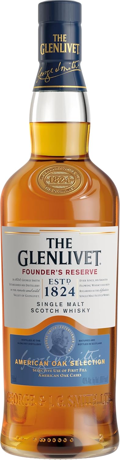 Glenlivet Founder's Reserve – Schottischer Single Malt Whisky, 0,7 l