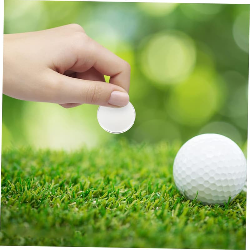 Golfmarkierungsstifte aus Silber - 4 Stück Positionswerkzeuge für Golfbälle