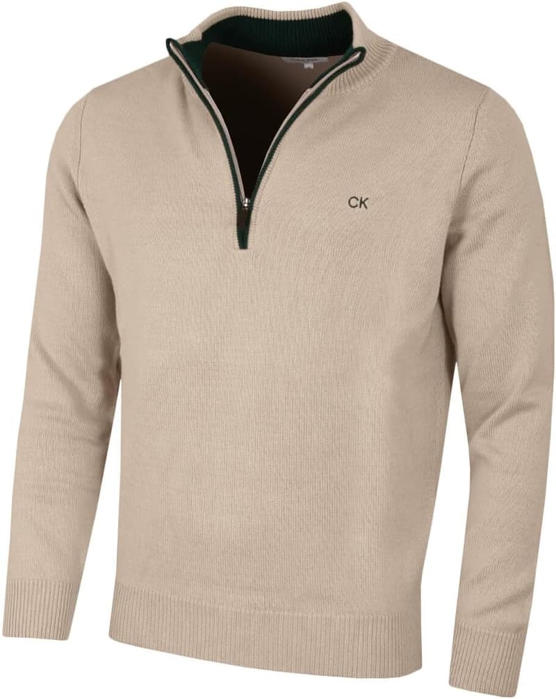 Calvin Klein Golf Herren Baumwollpullover für sportliche Anlässe