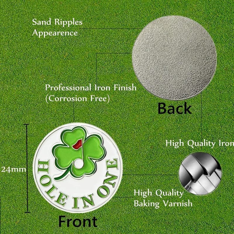 Golf Ballmarker Set mit Hutclip – Geschenk für Golfer (Herren/Damen)
