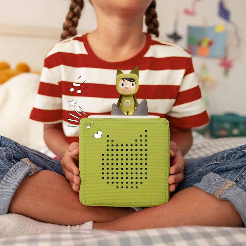 Toniebox Starter Set - Kabelloser Audioplayer für Kinder, Grün