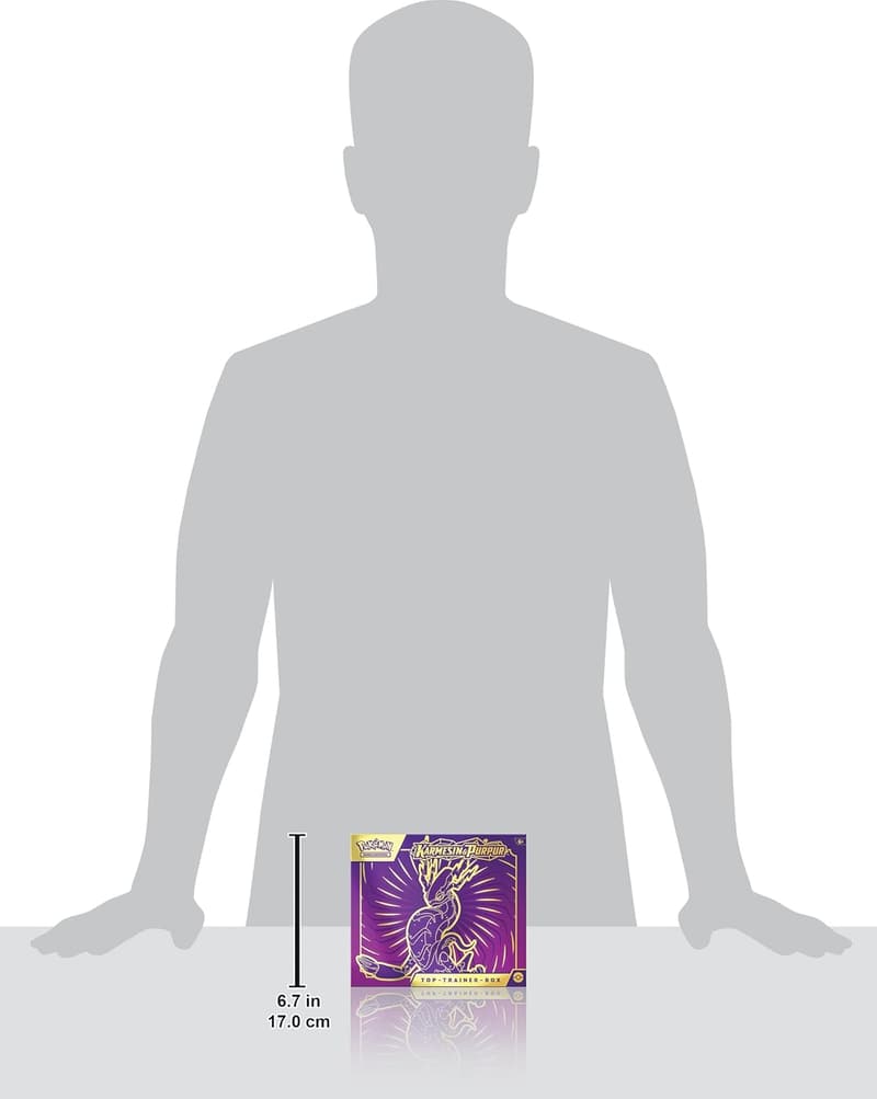 Top-Trainer-Box Pokémon Karmesin & Purpur (Miraidon) mit 9 Boosterpacks