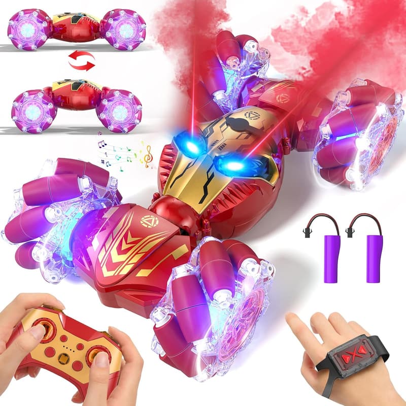RC Stunt Auto für Kinder ab 6 Jahre mit LED und Musik