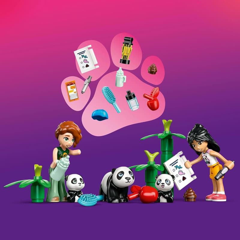 LEGO Friends Panda-Pflegestation mit Mini-Puppen und Pandas, ab 7 Jahren