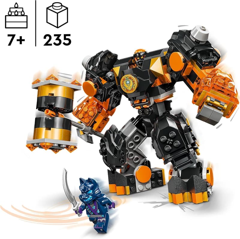 LEGO NINJAGO Cole Erdmech Spielset mit 2 Figuren für Kinder