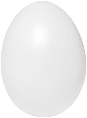 Kunststoff-Eier mit Loch, 6 cm hoch, Weiß, 100 Stück