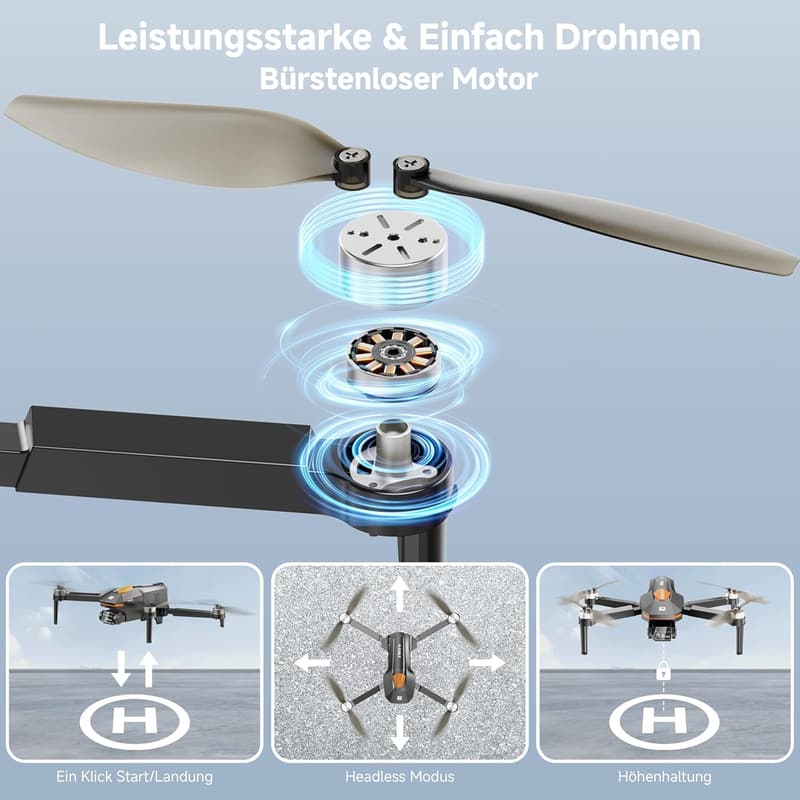PLEGBLE Mini Drohne mit Kamera 1080P für Kinder und Anfänger