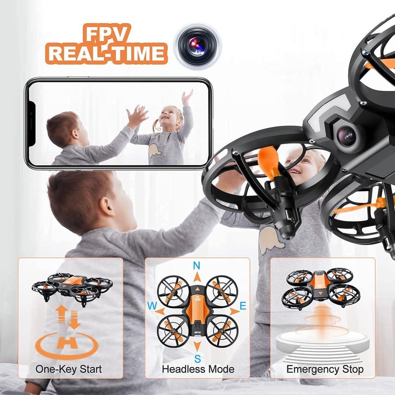 Mini-Drohne für Kinder mit 720P HD-Kamera und 3D-Flip-Funktion