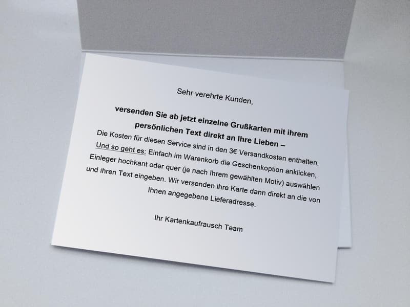 Essen-Gutschein für Freunde – Premium Grusskarte digital